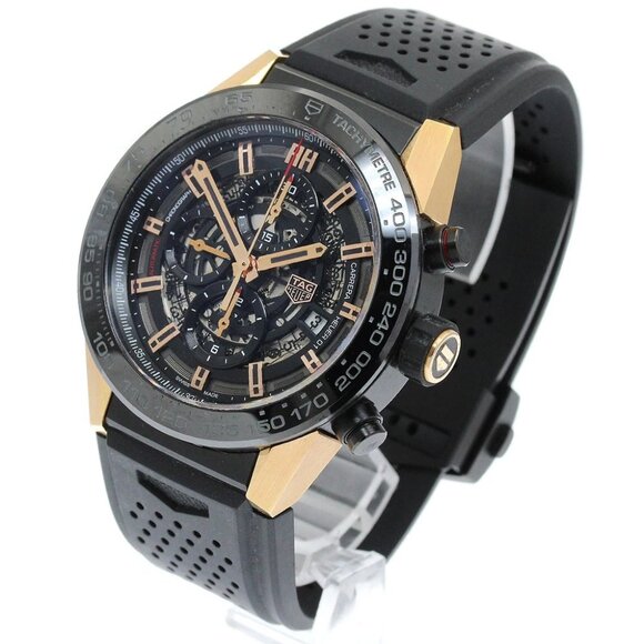 TAG HEUER Carrera CAR2A5A Date Chronograph skeleton Automatic Men's Watch_895379 - Picture 1 of 7